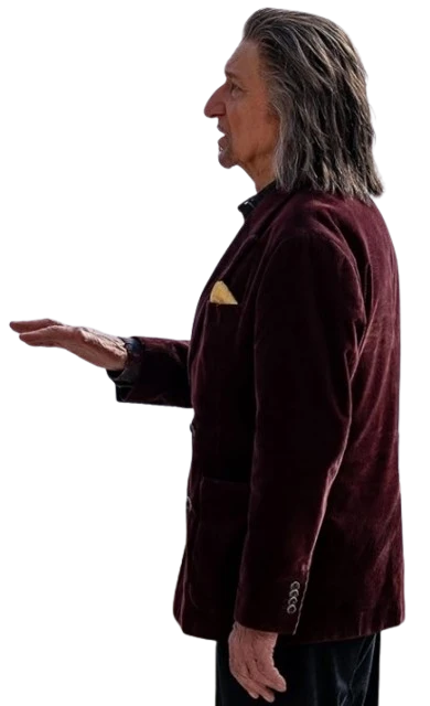 Wonder Man Ben Kingsley Maroon Coat