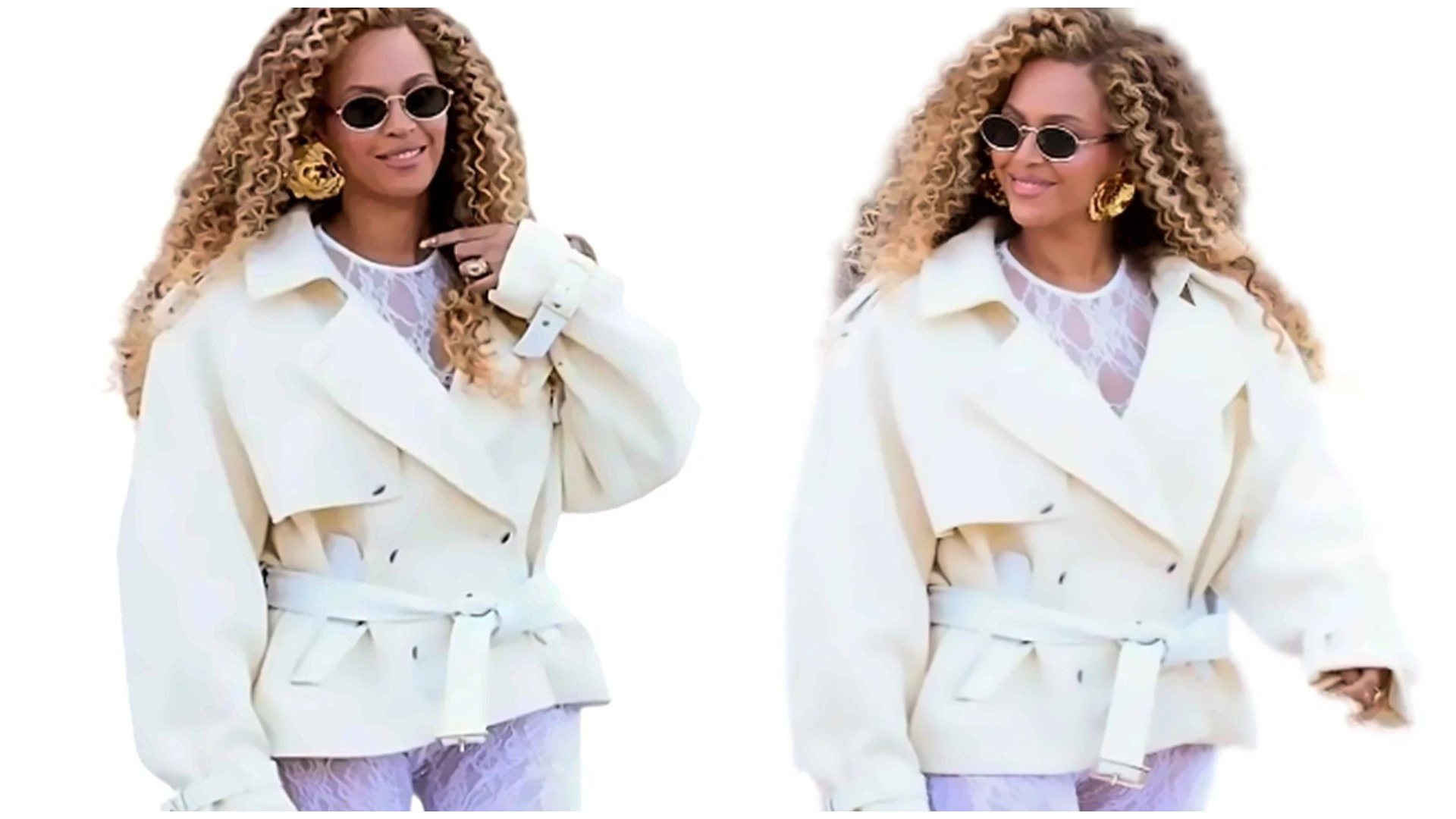 Beyoncé-style cream trench coat 2026 - America Suits