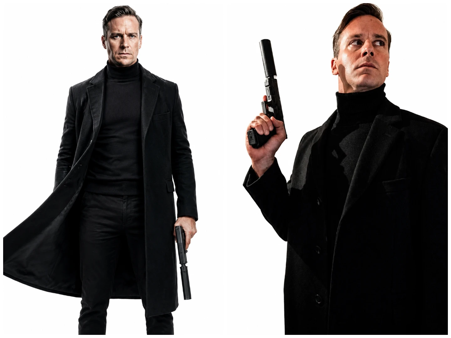 Citizen Vigilante Armie Hammer Black Coat Movie Inspired Long Black Coat