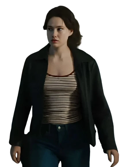 Emma Claire Dykes Betty’s Revenge Leather Jacket Front View Black Jacket