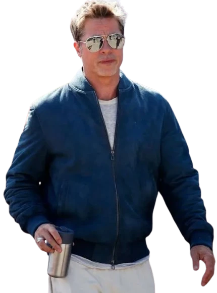 Brad Pitt Suede Jacket