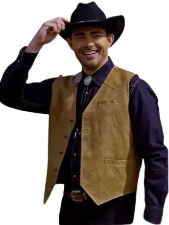 Finding Mr. Christmas S02 Jonathan Bennett  Leather Vest