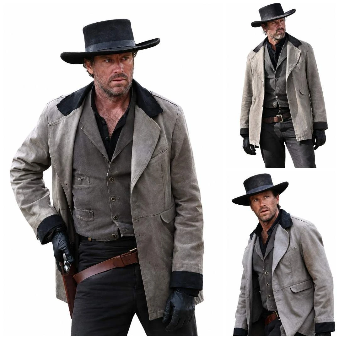Armie Hammer Frontier Crucible Grey Coat