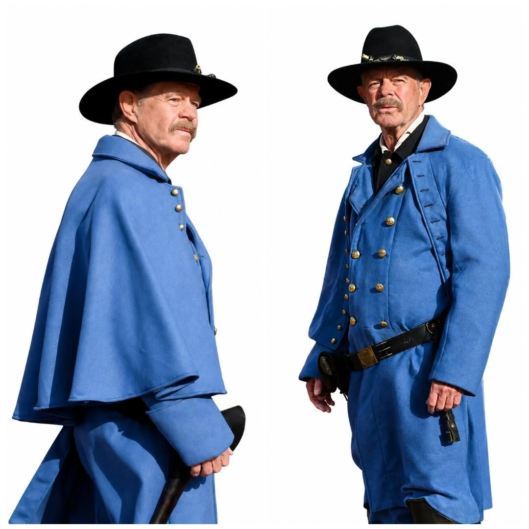 William H. Macy Frontier Crucible Blue Western Coat