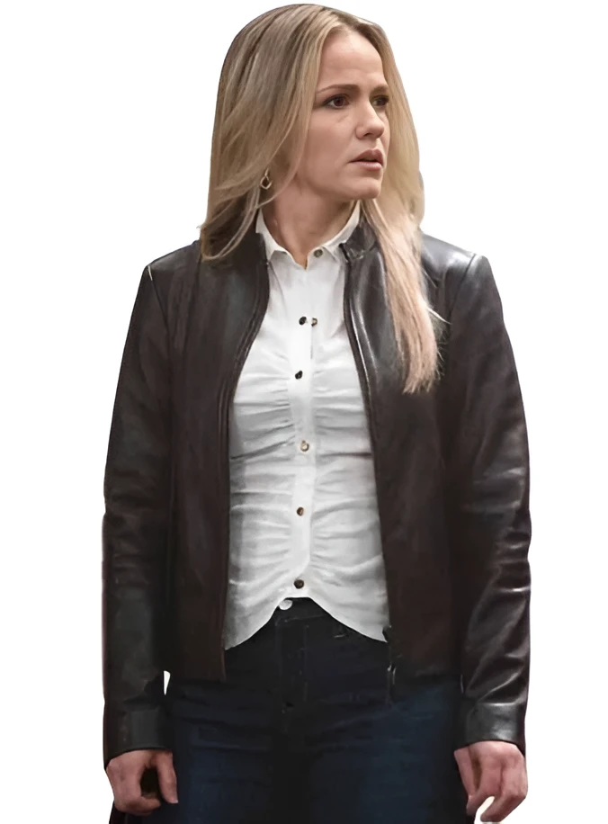 Lulu Spencer General Hospital black leather jacket women stylish biker outfit