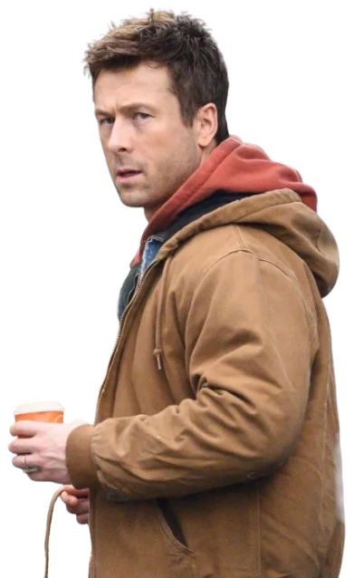 The Running Man Glen Powell Cotton Jacket