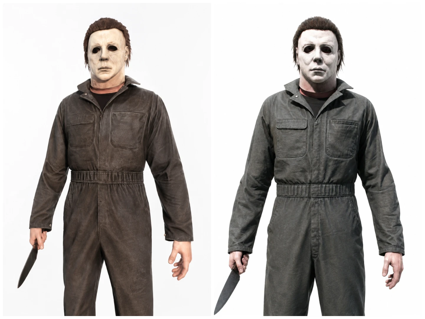 Michael Myers Grey Coverall Costume From HALLOWEEN The Game