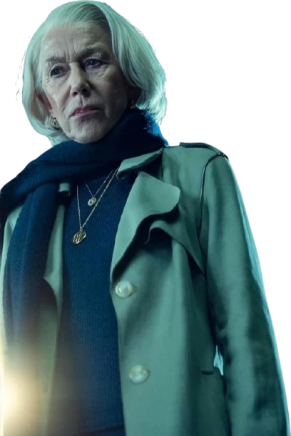 Helen Mirren Olive Green Trench Coat