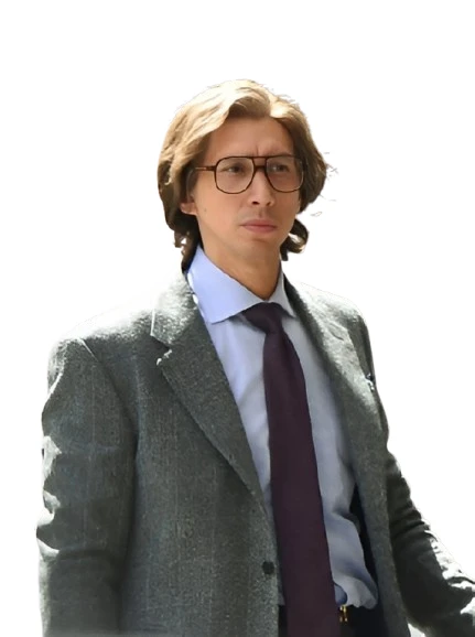 House of Gucci Adam Driver Grey Coat House of Gucci Adam Driver Grey Coat