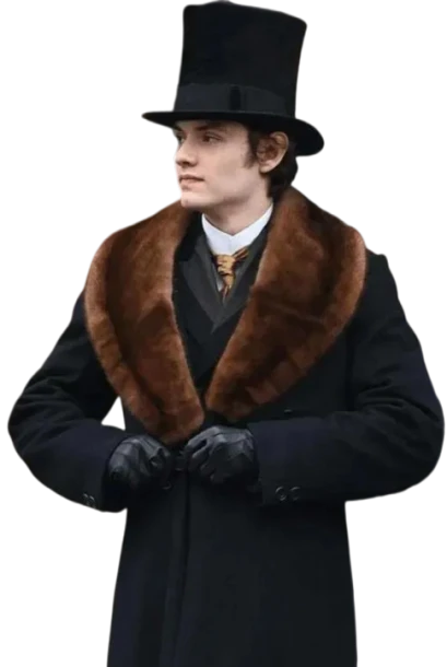 House of Guinness James Norton Black Fur Coat House of Guinness James Norton Coat