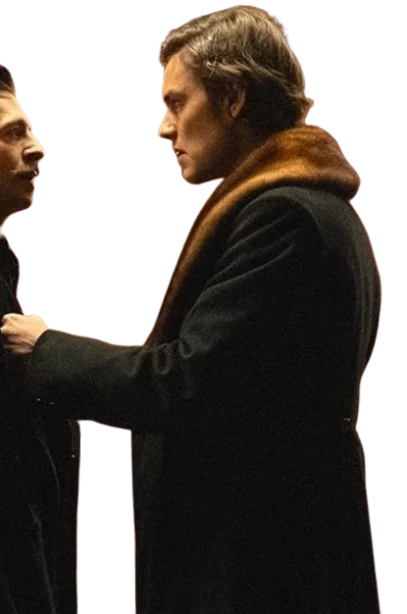 James Norton Black Fur Coat