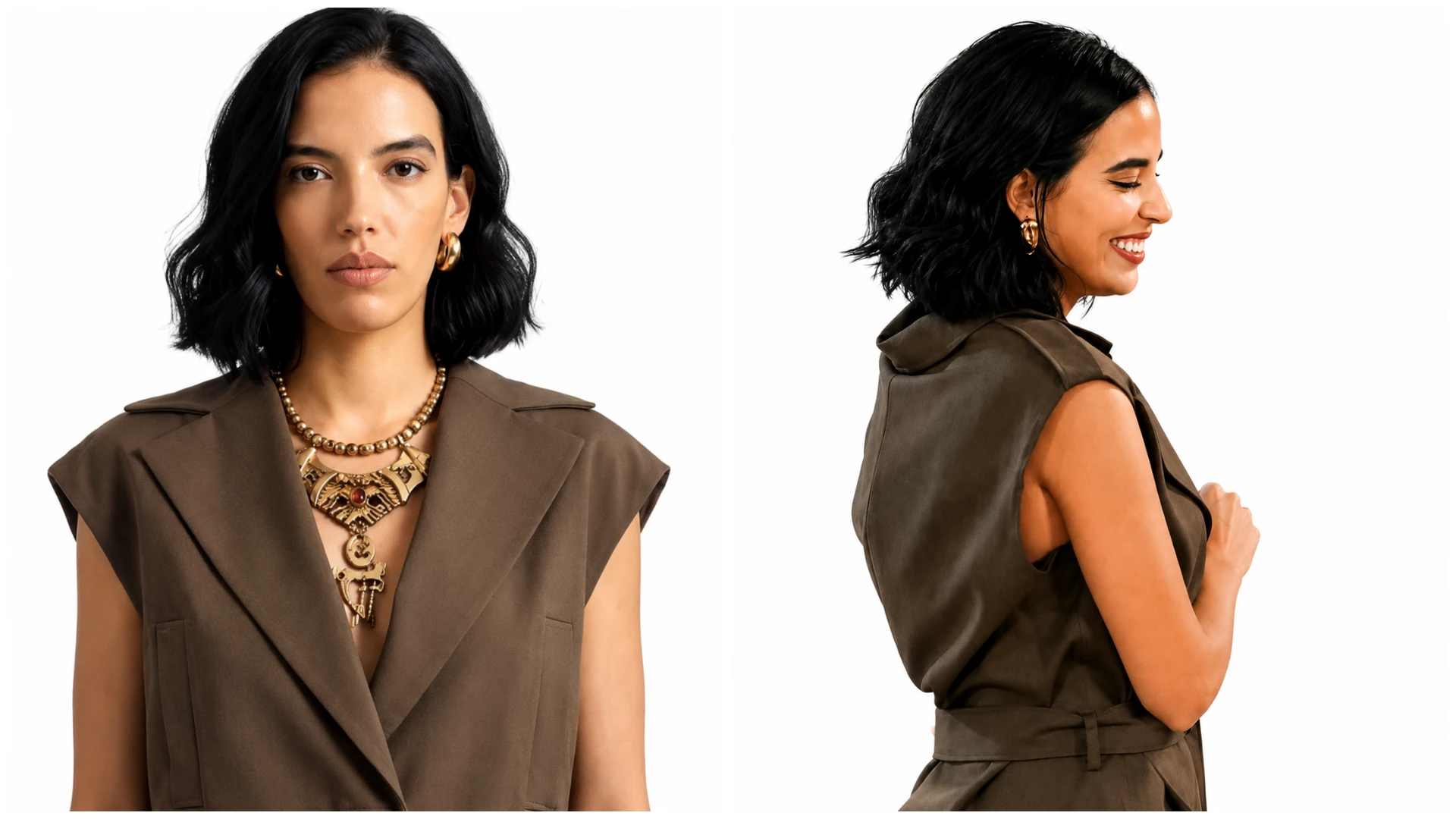 Danielle Olivera In The City 2026 Brown Vest