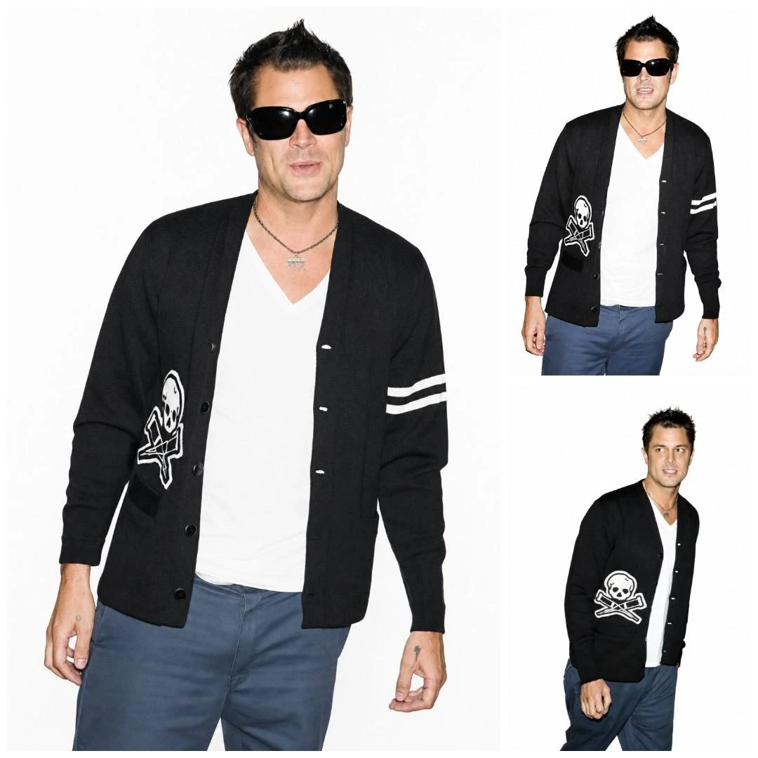 Jackass Best and Last 2026 Johnny Knoxville Black Cardigan