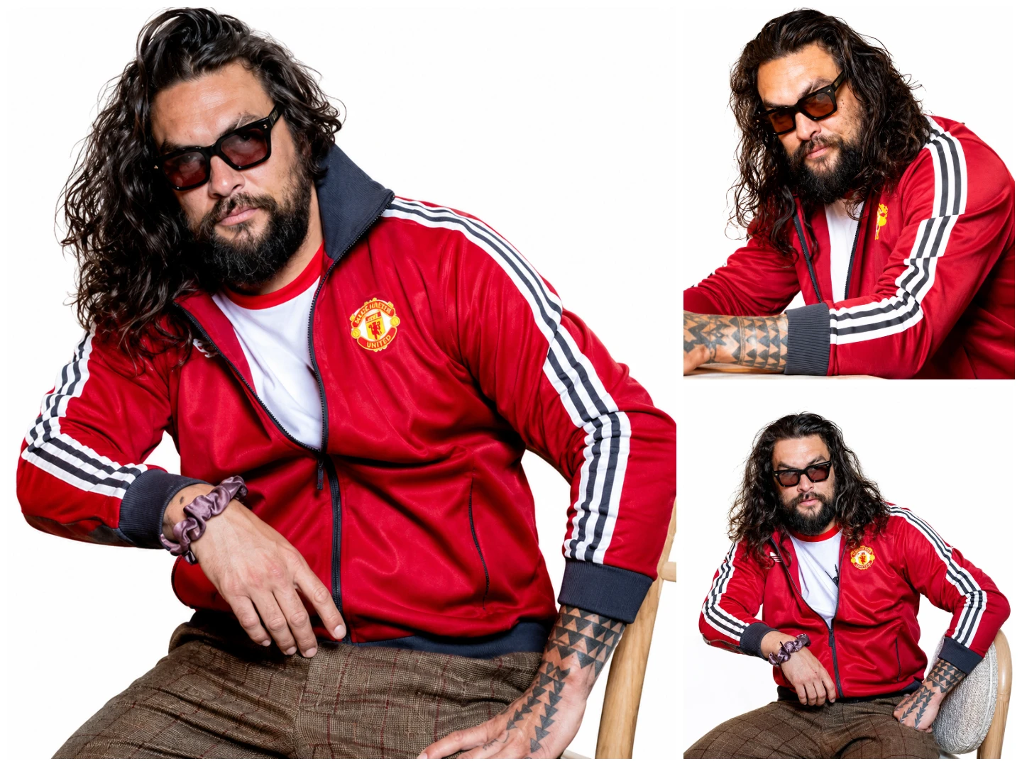 Jason Momoa Red Track Jacket Celebrity Streetwear Jacket