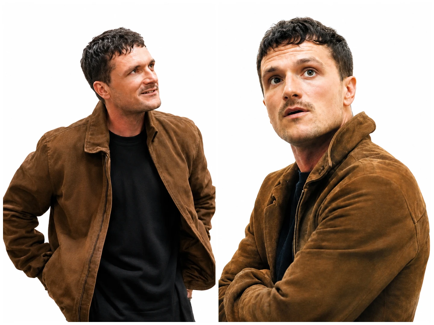 Josh Hutcherson Wearing Brown Suede Jacket In Let's Love