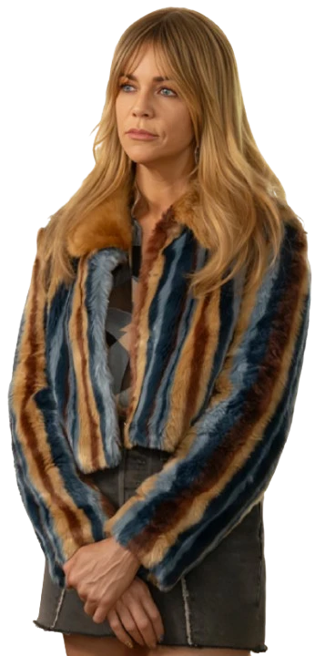 Kaitlin Olson High Potential Tv Series Fur Jacket