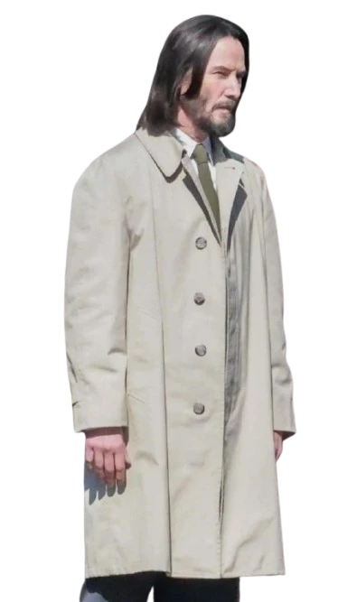 Keanu Reeves Good Fortune Gabriel Coat Keanu Reeves Good Fortune Gabriel Beige Coat