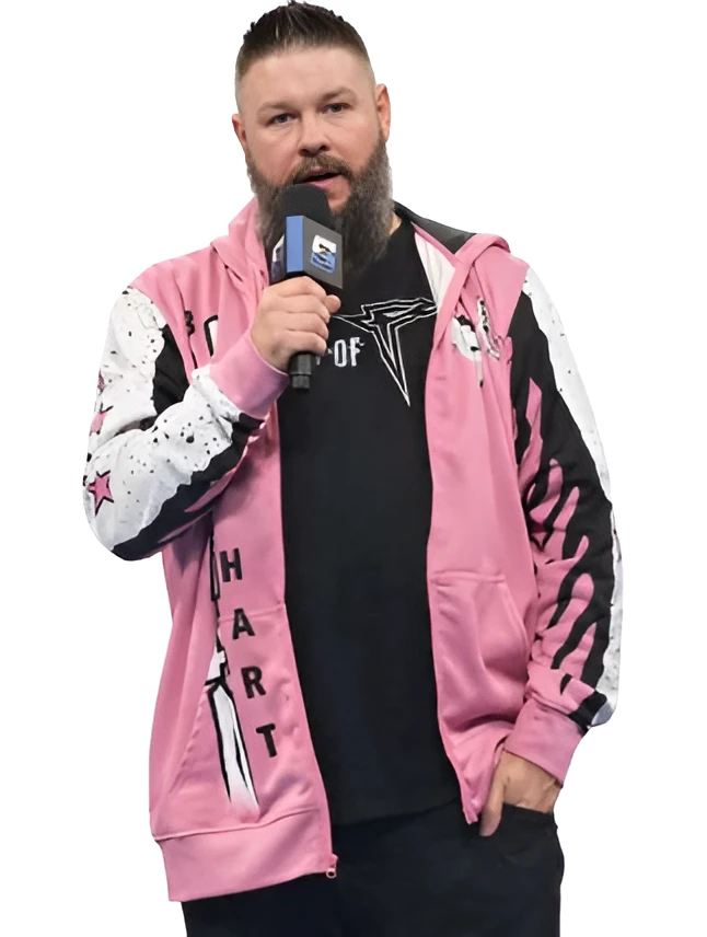 Kevin Owens SmackDown hoodie black pink WWE hoodie America Suits