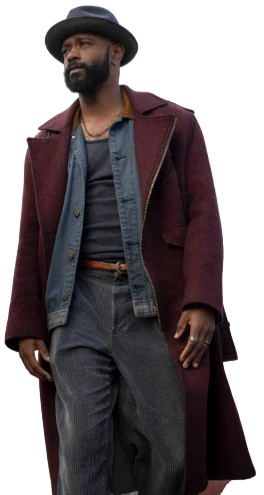 LaKeith Stanfield Play Dirty 2025 Trench Coat