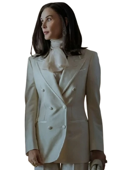 Landman S02 Demi Moore White Blazer Landman S02 Demi Moore White Blazer