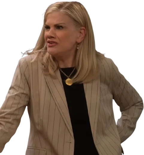 Leanne Tv Series Kristen Johnston Brown Coat