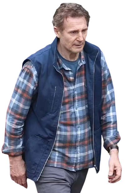 Liam Neeson Ice Road Vengeance Mike Blue Vest