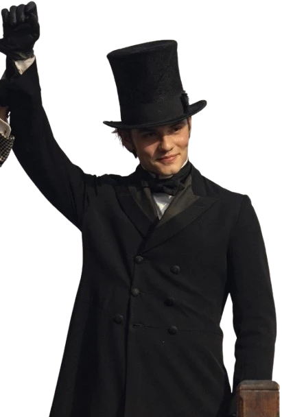 Louis Partridge Black Coat