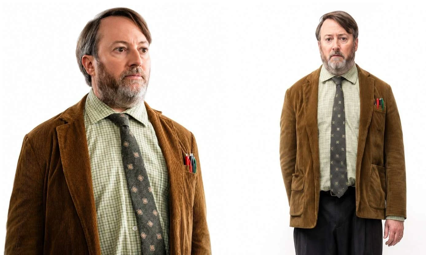 David Mitchell Ludwig Season 2 Brown Corduroy Blazer