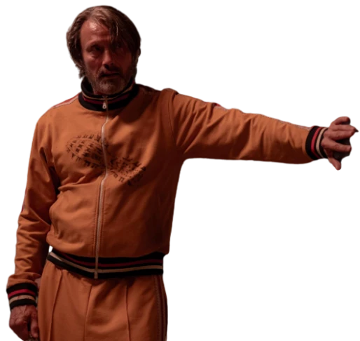 Mads Mikkelsen Brown Bomber Jacket