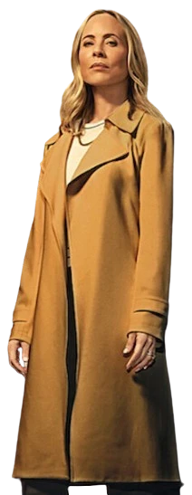 Mae Buckley The Waterfront Maria Bello Trench Coat Mae Buckley The Waterfront Maria Bello Trench Coat