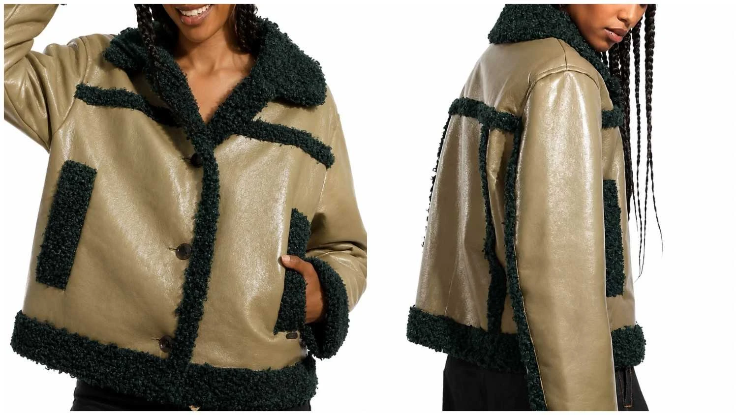 Off Campus 2026 Allie Hayes Aviator Jacket Front View