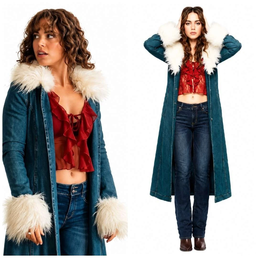Off Campus 2026 Allie Hayes Denim Coat