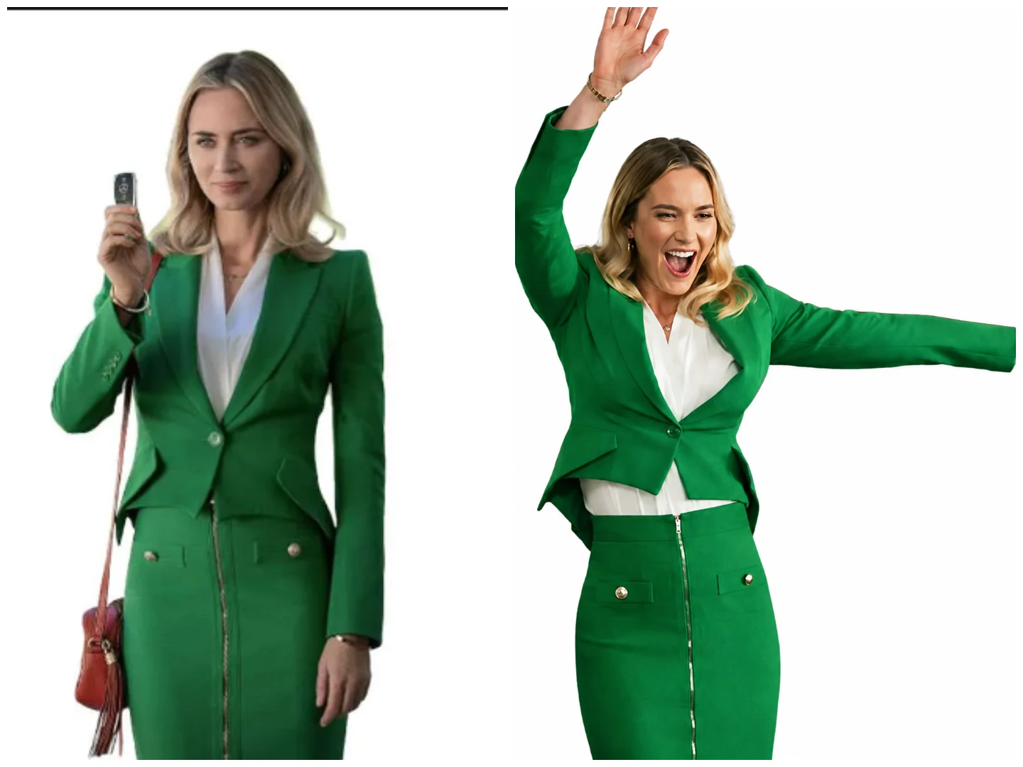 Emily Blunt Green Blazer From Pain Hustlers