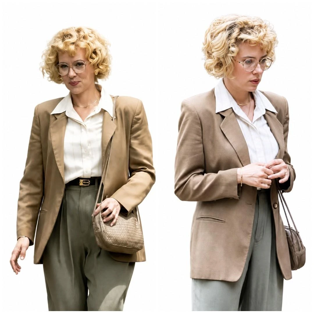 Scarlett Johansson wearing Brown Blazer in Paper Tiger 2026