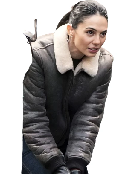 Pardis Saremi FBI S08 Shearling Leather Jacket Front View