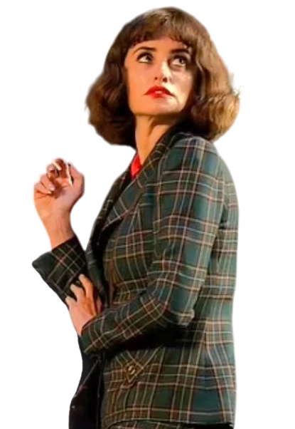 The Bride Penelope Cruz Green Checkered Coat