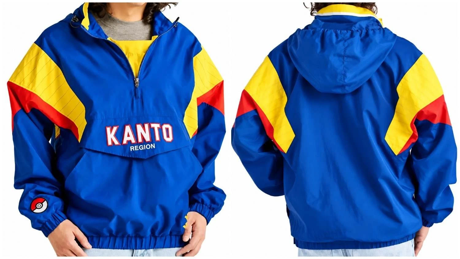 Pokemon Starter Blue Kanto Jacket Back View