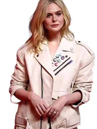Predator Badlands 2025 Elle Fanning Leather Jacket