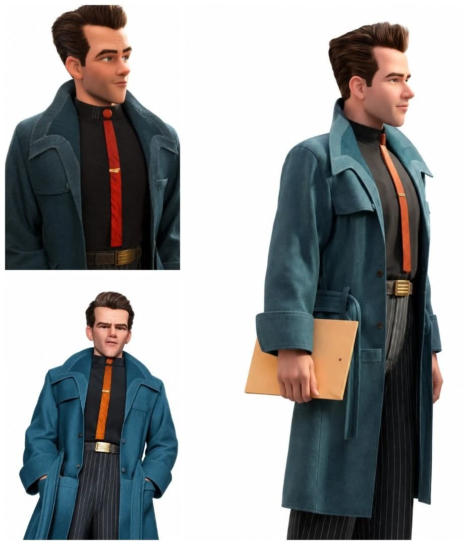 Ray Gunn Raymond Gunn Teal Blue Faux Leather Coat