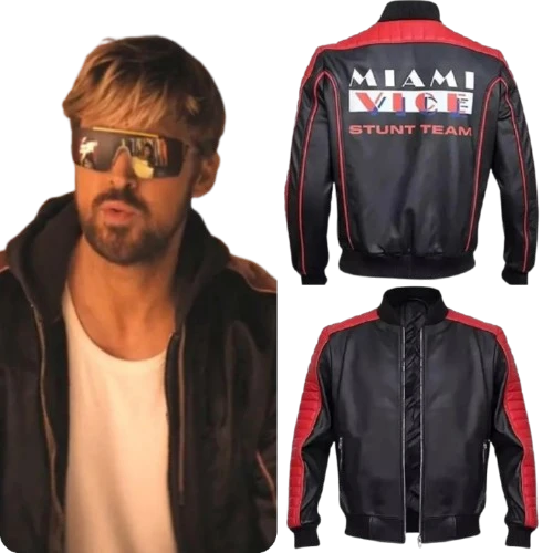 Ryan Gosling Miami Vice Stunt Team Bomber Jacket Ryan Gosling Miami Vice Stunt Team Jacket