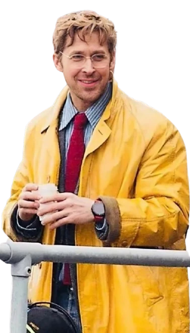 Ryan Gosling Project Hail Mary Yellow Leather Blazer