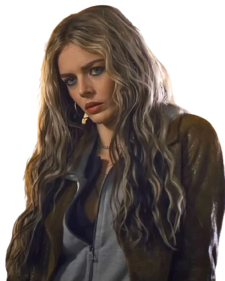 Samara Weaving Eenie Meanie Brown Jacket