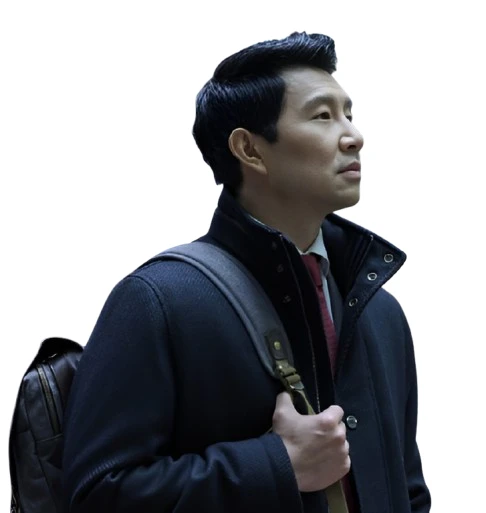 Simu Liu The Copenhagen Test Navy Wool Overcoat Simu Liu The Copenhagen Test Navy Wool Overcoat