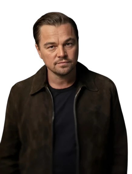 Suede Brown Jacket Leonardo DiCaprio