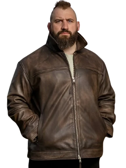The Celebrity Traitors Joe Marler Leather Jacket