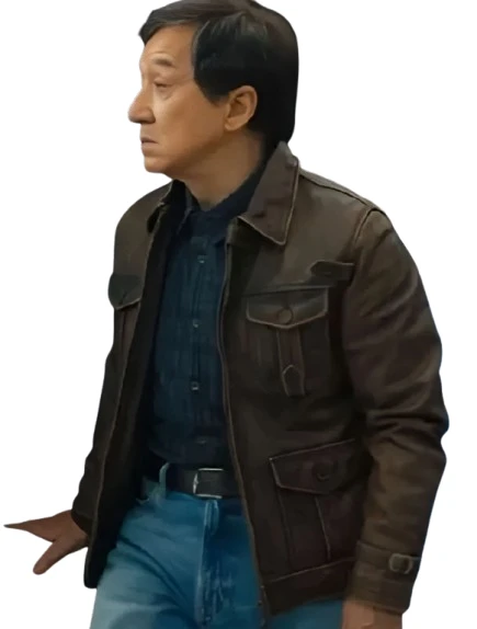 Jackie Chan The Shadow’s Edge Brown Leather Jacket Jackie Chan The Shadow’s Edge Brown Leather Jacket