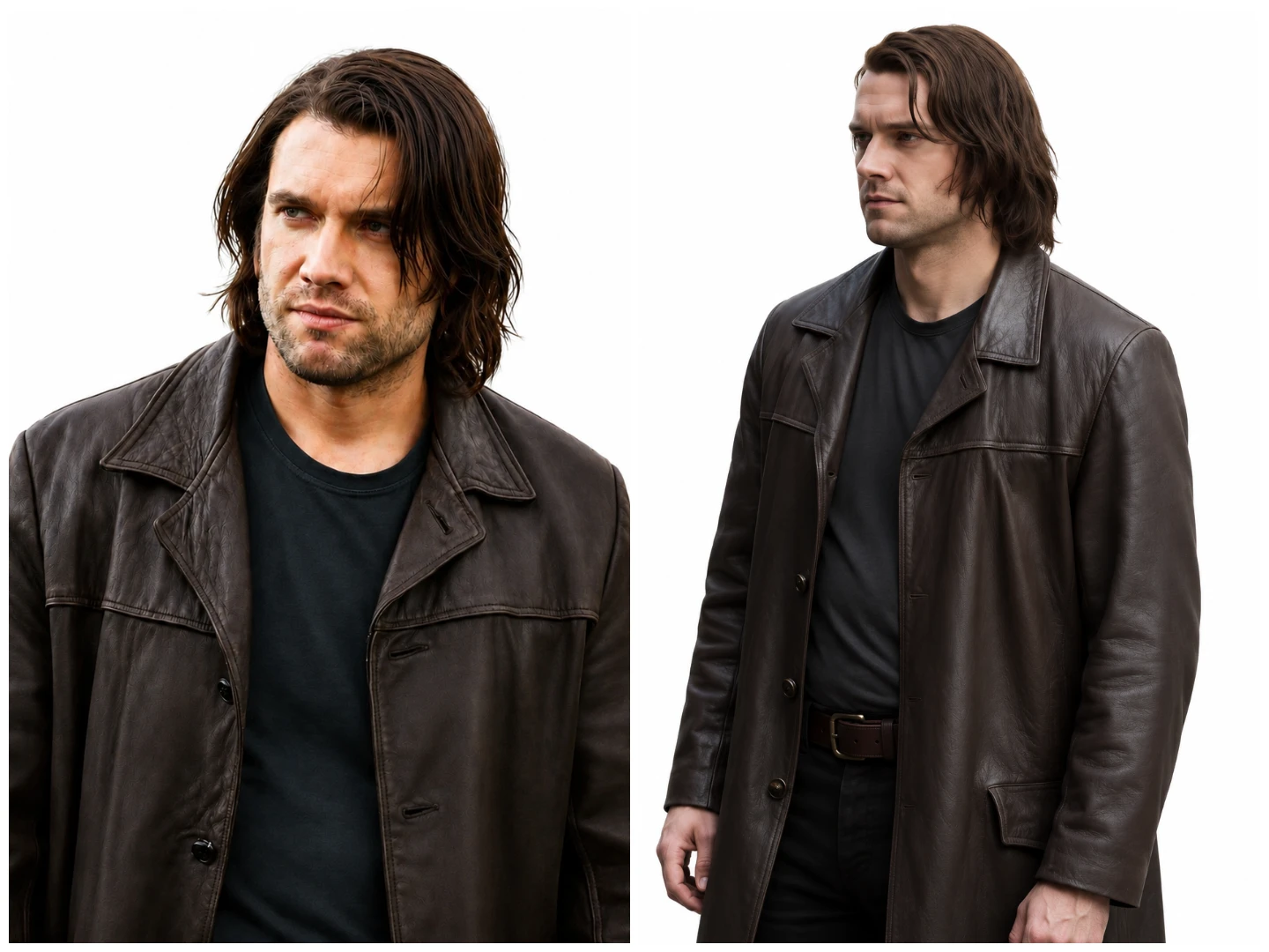 Tom Brittney Brown Leather Coat from The Westies 2026
