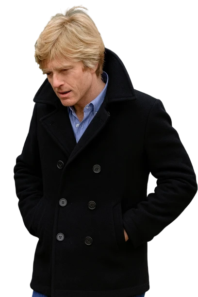 Robert Redford Black Trench Coat
