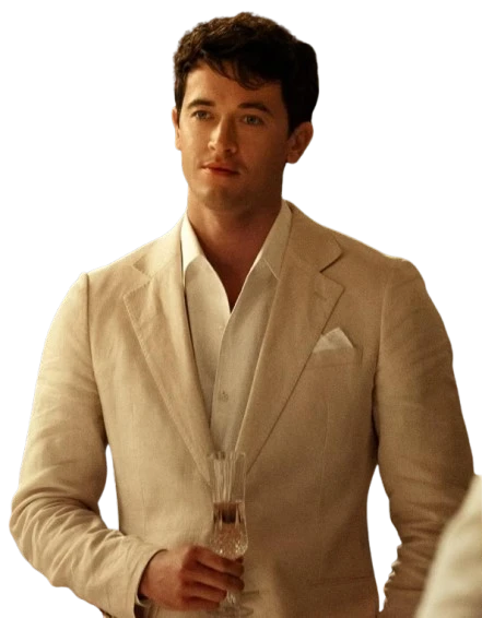 Tom Blyth White Coat