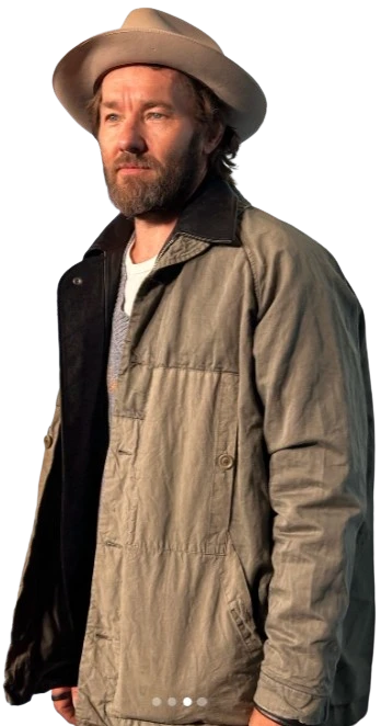 Train Dreams 2025 Joel Edgerton Green Cotton Jacket